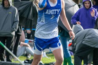 Tanner Russ/News-Register##Kiyan Vrell is Amity s record holder in the javelin.